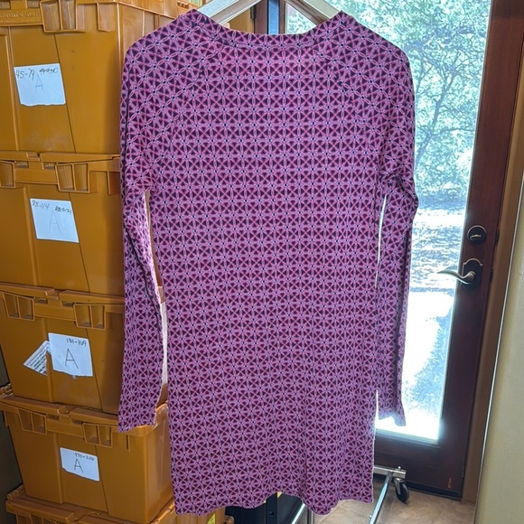 Smartwool Everyday Exploration Merino Wool Geometric Crew Neck Dress Size Medium - Picture 7 of 7